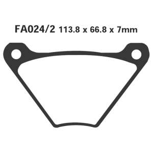 PASTIGLE FRENO EBC MESCOLA ORGANICA MOTO CODICE R1202402