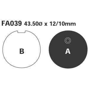 PASTIGLE FRENO EBC MESCOLA ORGANICA MOTO CODICE R1203900