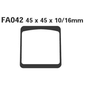 PASTIGLE FRENO EBC MESCOLA ORGANICA MOTO CODICE R1204200
