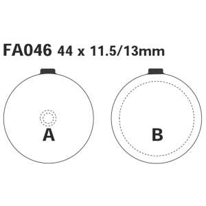 PASTIGLE FRENO EBC MESCOLA ORGANICA MOTO CODICE R1204600