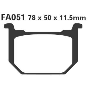 PASTIGLE FRENO EBC MESCOLA ORGANICA MOTO CODICE R1205100