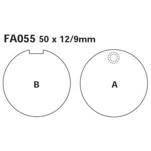 PASTIGLE FRENO EBC MESCOLA ORGANICA MOTO CODICE R1205500