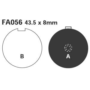 PASTIGLE FRENO EBC MESCOLA ORGANICA MOTO CODICE R1205600