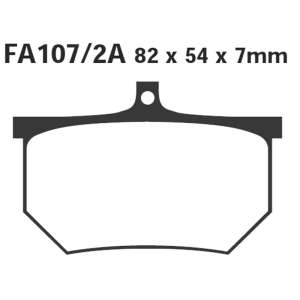 PASTIGLE FRENO EBC MESCOLA ORGANICA MOTO CODICE R1210702