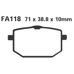 PASTIGLE FRENO EBC MESCOLA ORGANICA MOTO CODICE R1211800
