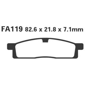 PASTIGLE FRENO EBC MESCOLA ORGANICA MOTO CODICE R1211900