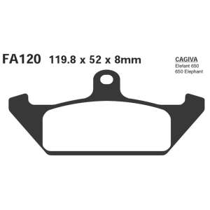 PASTIGLE FRENO EBC MESCOLA ORGANICA MOTO CODICE R1212000