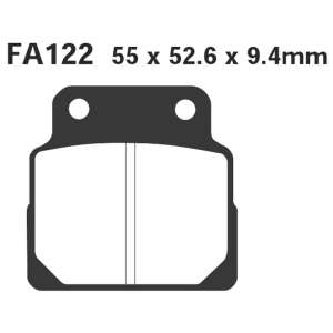 PASTIGLE FRENO EBC MESCOLA ORGANICA MOTO CODICE R1212200