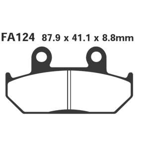 PASTIGLE FRENO EBC MESCOLA ORGANICA MOTO CODICE R1212400
