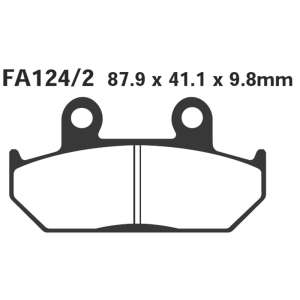 PASTIGLE FRENO EBC MESCOLA ORGANICA MOTO CODICE R1212402