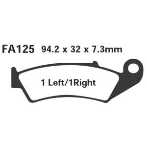 PASTIGLE FRENO EBC MESCOLA ORGANICA MOTO CODICE R1212500