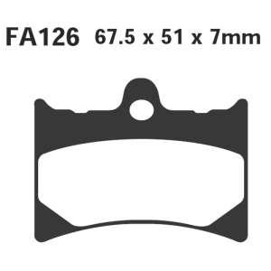 PASTIGLE FRENO EBC MESCOLA ORGANICA MOTO CODICE R1212600