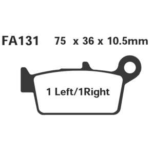 PASTIGLE FRENO EBC MESCOLA ORGANICA MOTO CODICE R1213100