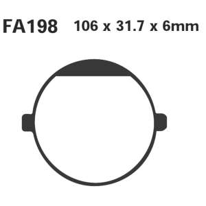 PASTIGLE FRENO EBC MESCOLA ORGANICA MOTO CODICE R1219800