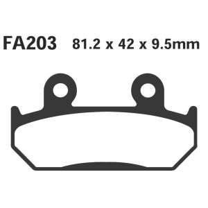 PASTIGLE FRENO EBC MESCOLA ORGANICA MOTO CODICE R1220300