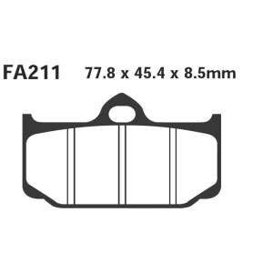 PASTIGLE FRENO EBC MESCOLA ORGANICA MOTO CODICE R1221100