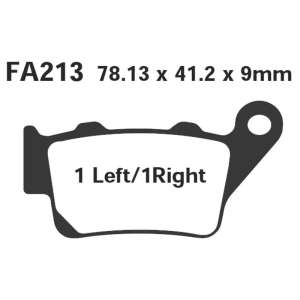 PASTIGLE FRENO EBC MESCOLA ORGANICA MOTO CODICE R1221300
