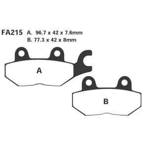PASTIGLE FRENO EBC MESCOLA ORGANICA MOTO CODICE R1221500