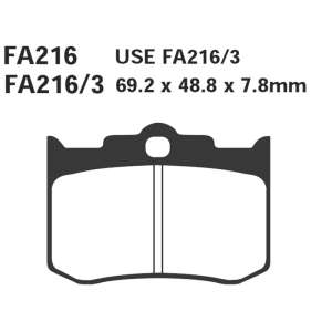 PASTIGLE FRENO EBC MESCOLA ORGANICA MOTO CODICE R1221603