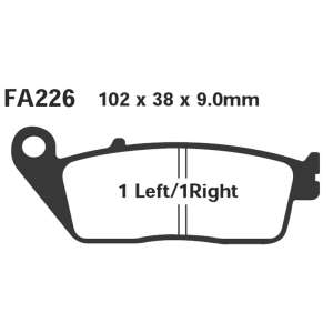 PASTIGLE FRENO EBC MESCOLA ORGANICA MOTO CODICE R1222600
