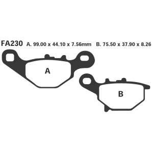 PASTIGLE FRENO EBC MESCOLA ORGANICA MOTO CODICE R1223000