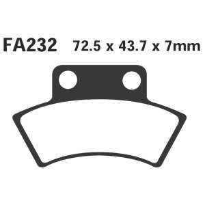 PASTIGLE FRENO EBC MESCOLA ORGANICA MOTO CODICE R1223200