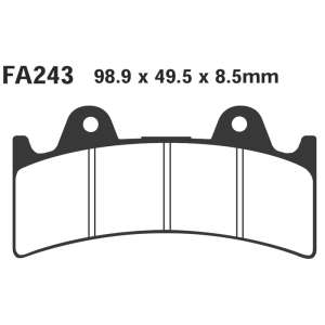 PASTIGLE FRENO EBC MESCOLA ORGANICA MOTO CODICE R1224300