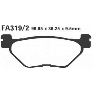 PASTIGLE FRENO EBC MESCOLA ORGANICA MOTO CODICE R1231902