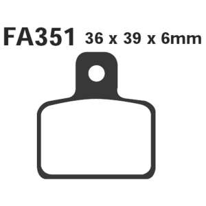 PASTIGLE FRENO TT EBC MESCOLA ORGANICA MOTO CODICE R1135100
