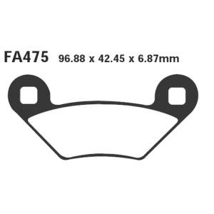 PASTIGLE FRENO EBC MESCOLA ORGANICA MOTO CODICE R1247500