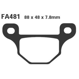 PASTIGLE FRENO EBC MESCOLA ORGANICA MOTO CODICE R1248100