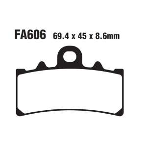 PASTIGLE FRENO EBC MESCOLA ORGANICA MOTO CODICE R1260600
