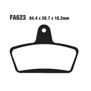 PASTIGLE FRENO EBC MESCOLA ORGANICA MOTO CODICE R1262300