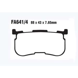 PASTIGLE FRENO EBC MESCOLA ORGANICA MOTO CODICE R1264104