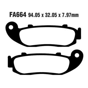 PASTIGLE FRENO EBC MESCOLA ORGANICA MOTO CODICE R1266400