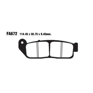 PASTIGLE FRENO EBC MESCOLA ORGANICA MOTO CODICE R1267200