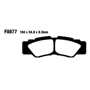 PASTIGLE FRENO EBC MESCOLA ORGANICA MOTO CODICE R1267700