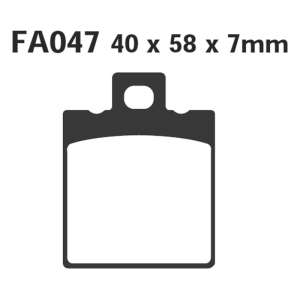 PASTIGLE FRENO EBC MESCOLA ORGANICA SCOOTER CODICE R1604700