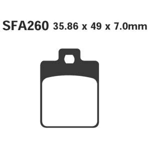 PASTIGLE FRENO EBC MESCOLA CARBON SCOOTER CODICE R2326000