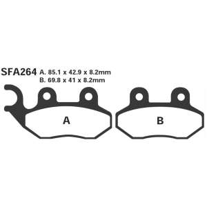PASTIGLE FRENO EBC MESCOLA CARBON SCOOTER CODICE R2326400
