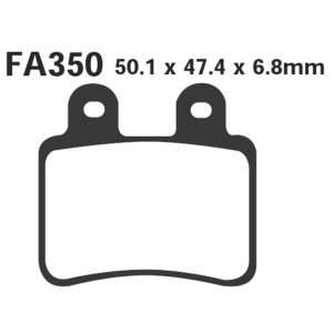 PASTIGLE FRENO EBC MESCOLA CARBON SCOOTER CODICE R2335000