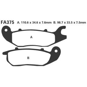 PASTIGLE FRENO EBC MESCOLA SINTER MOTO CODICE R1837500