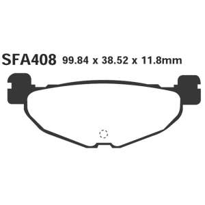 PASTIGLE FRENO EBC MESCOLA CARBON SCOOTER CODICE R2340800