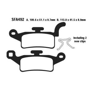 PASTIGLE FRENO EBC MESCOLA ORGANICA SCOOTER CODICE R1649200