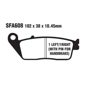 PASTIGLE FRENO EBC MESCOLA ORGANICA SCOOTER CODICE R1660800