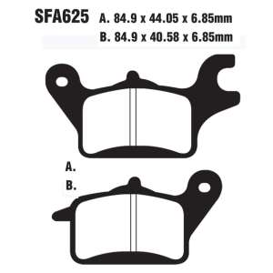 PASTIGLE FRENO EBC MESCOLA ORGANICA SCOOTER CODICE R1662500