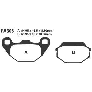 PASTIGLE FRENO EBC MESCOLA SINTER SCOOTER CODICE R1730500