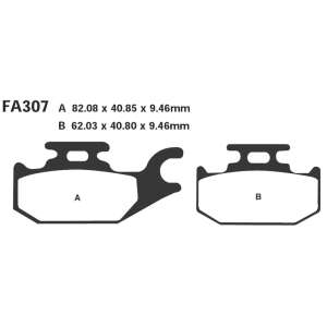 PASTIGLE FRENO EBC MESCOLA SINTER SCOOTER CODICE R1730700
