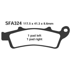 PASTIGLE FRENO EBC MESCOLA SINTER SCOOTER CODICE R1732400