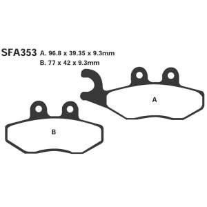 PASTIGLE FRENO EBC MESCOLA SINTER SCOOTER CODICE R1735300